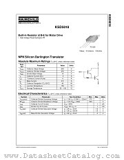 KSD5018 datasheet pdf Fairchild Semiconductor