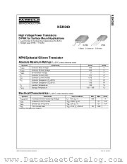 KSH340 datasheet pdf Fairchild Semiconductor