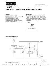 LM337 datasheet pdf Fairchild Semiconductor