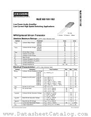 MJE181 datasheet pdf Fairchild Semiconductor