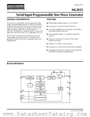 ML2035I datasheet pdf Fairchild Semiconductor
