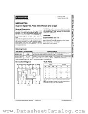 MM74HC74A datasheet pdf Fairchild Semiconductor