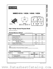 MMBD1404A datasheet pdf Fairchild Semiconductor