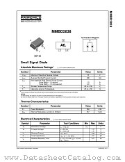 MMBD2838 datasheet pdf Fairchild Semiconductor
