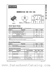 MMBD4148CA datasheet pdf Fairchild Semiconductor