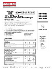 MOC3082-M datasheet pdf Fairchild Semiconductor