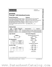 NC7SZU04 datasheet pdf Fairchild Semiconductor