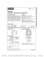 NC7WZ00 datasheet pdf Fairchild Semiconductor