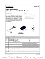 NDS7002A datasheet pdf Fairchild Semiconductor