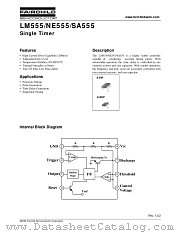 NE555 datasheet pdf Fairchild Semiconductor