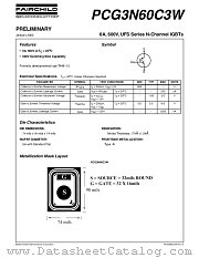 PCG3N60C3W datasheet pdf Fairchild Semiconductor