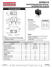 QVE00118 datasheet pdf Fairchild Semiconductor