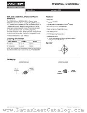 RFD20N03SM datasheet pdf Fairchild Semiconductor