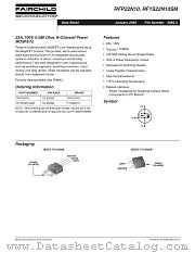 RFP22N10 datasheet pdf Fairchild Semiconductor