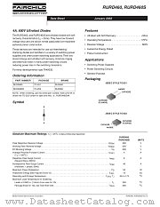 RURD460 datasheet pdf Fairchild Semiconductor