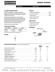RURP820 datasheet pdf Fairchild Semiconductor