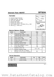 SFF9244 datasheet pdf Fairchild Semiconductor