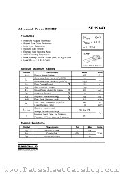 SFH9140 datasheet pdf Fairchild Semiconductor