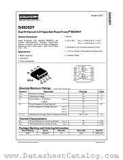 SI9926DY datasheet pdf Fairchild Semiconductor