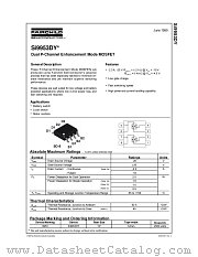 SI9953DY datasheet pdf Fairchild Semiconductor