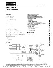 TMC2192 datasheet pdf Fairchild Semiconductor