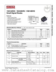 1N4148WS datasheet pdf Fairchild Semiconductor