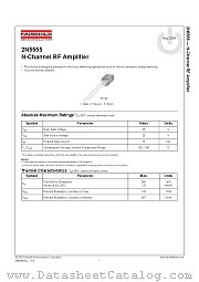 2N5555 datasheet pdf Fairchild Semiconductor