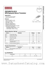 2SC5200 datasheet pdf Fairchild Semiconductor