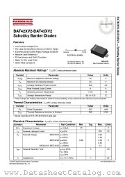 BAT42XV2 datasheet pdf Fairchild Semiconductor