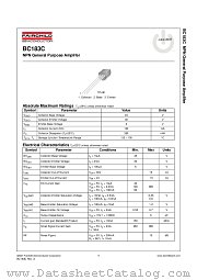 BC183C datasheet pdf Fairchild Semiconductor