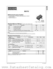 BCV72 datasheet pdf Fairchild Semiconductor