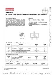 BSS138W datasheet pdf Fairchild Semiconductor
