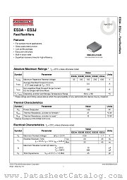 ES3J datasheet pdf Fairchild Semiconductor