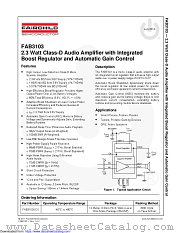 FAB3103 datasheet pdf Fairchild Semiconductor