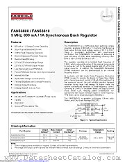 FAN53600 datasheet pdf Fairchild Semiconductor