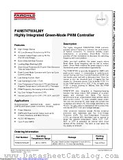 FAN6747WALMY datasheet pdf Fairchild Semiconductor