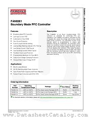 FAN6961 datasheet pdf Fairchild Semiconductor