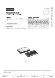 FCAS20DN60BB datasheet pdf Fairchild Semiconductor