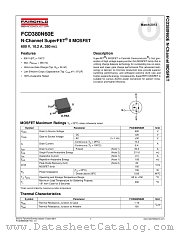 FCD380N60E datasheet pdf Fairchild Semiconductor