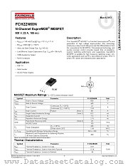 FCH22N60N datasheet pdf Fairchild Semiconductor