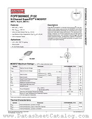 FCPF380N60E_152 datasheet pdf Fairchild Semiconductor