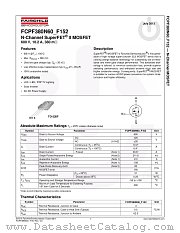 FCPF380N60_F152 datasheet pdf Fairchild Semiconductor