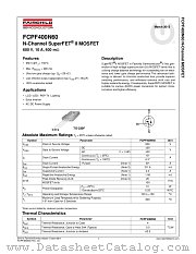 FCPF400N60 datasheet pdf Fairchild Semiconductor