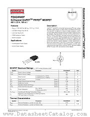 FDA24N40F datasheet pdf Fairchild Semiconductor