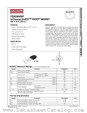 FDA24N50F datasheet pdf Fairchild Semiconductor
