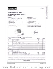 FDB035AN06_F085 datasheet pdf Fairchild Semiconductor