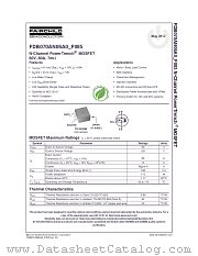 FDB070AN06_F085 datasheet pdf Fairchild Semiconductor