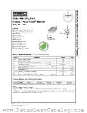 FDB42AN15_F085 datasheet pdf Fairchild Semiconductor