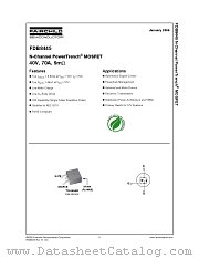 FDB8445 datasheet pdf Fairchild Semiconductor