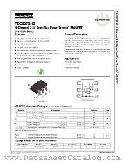 FDC637BNZ datasheet pdf Fairchild Semiconductor
